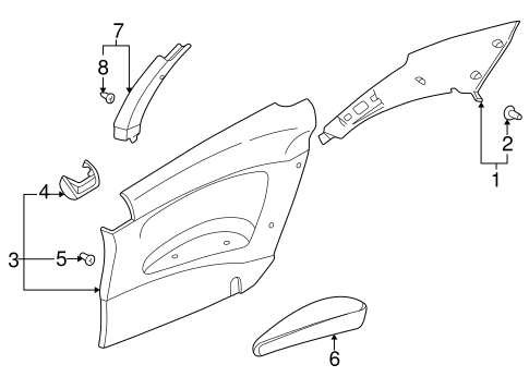 C70 INTERIOR TRIM - QUARTER PANELS 2