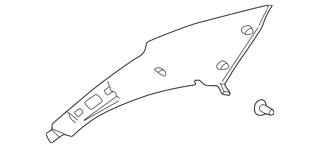 8618320 Деталь UPPER QTR TRIM, LEFT