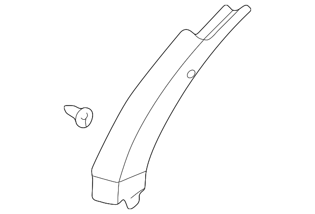 8600727 Деталь LOCK PILLAR TRIM, LEFT
