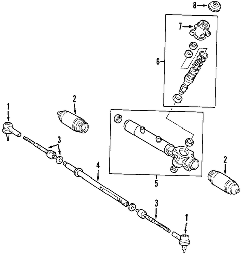 STEERING/STEERING GEAR & LINKAGE for 2000 Toyota Sienna #1
