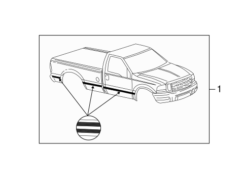 Body/Stripe Tape for 2002 Ford F-350 Super Duty #2