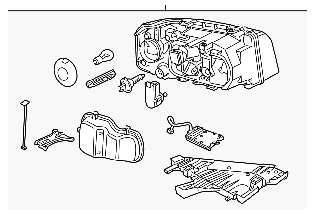 LR039775 Деталь HEADLAMP ASSY, LEFT