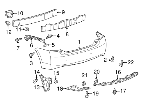 BODY/BUMPER & COMPONENTS - REAR for 2014 Toyota Prius #1