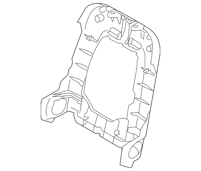 31263184 Деталь SEAT BACK PANEL, LEFT