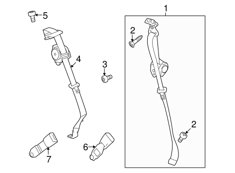 Vue REAR SEAT BELTS