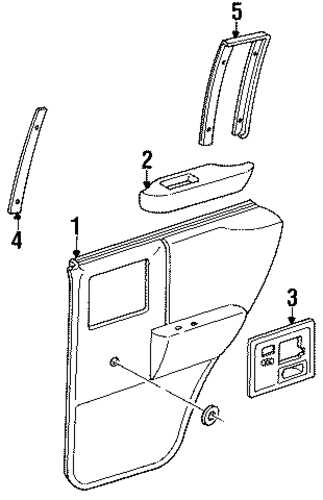 Typhoon INTERIOR TRIM - REAR DOOR