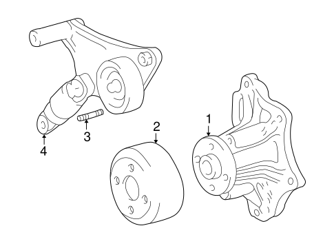 COOLING SYSTEM/WATER PUMP for 2005 Toyota RAV4 #1