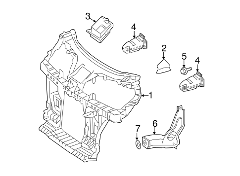 Radiator Support for 2014 Smart Fortwo #0