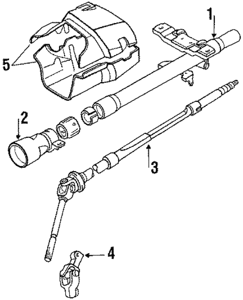 Steering/Steering Column & Wheel for 1988 Toyota Tercel #1