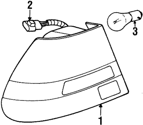 Tail Lamps for 1996 Saturn SL #0