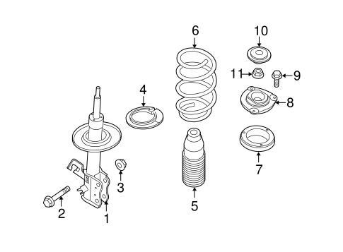 Struts & Components for 2010 Nissan Sentra #0