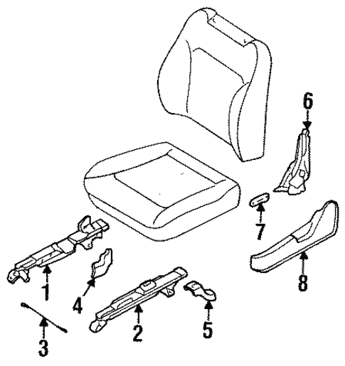 Tracks & Components for 1995 Subaru Legacy #2
