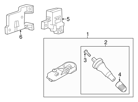 Electrical/Tire Pressure Monitor Components for 2011 Ford F-250 Super Duty #1