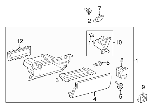 BODY/GLOVE BOX for 2015 Toyota Land Cruiser #1