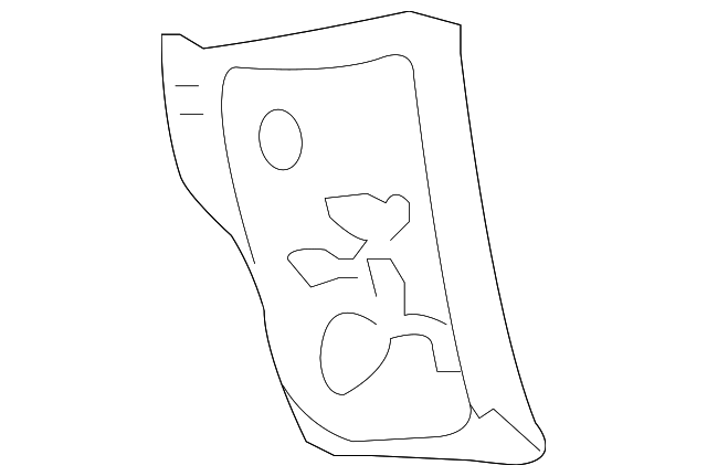 88969716 Деталь CENTER PANEL, RIGHT