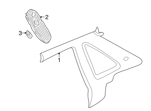 XJR INTERIOR TRIM - QUARTER PANELS