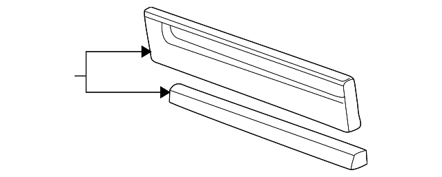4F2Z-1725556-CAPTM Деталь BODY SIDE MLDG, RIGHT