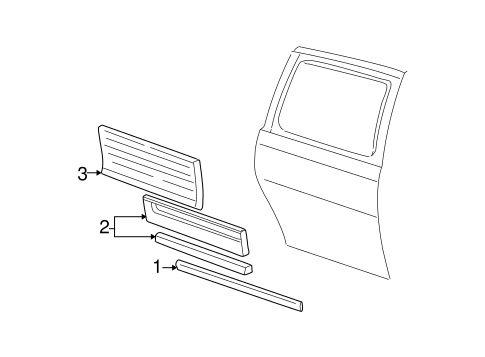 Body/Exterior Trim - Side Door for 2004 Ford Freestar #1