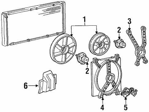 Cooling Fan for 1998 Oldsmobile 88 #0