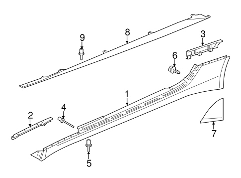 F-Type EXTERIOR TRIM - PILLARS 2