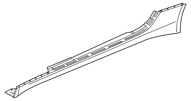 T2R11821LML Деталь ROCKER MOLDING, LEFT