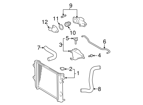 COOLING SYSTEM/RADIATOR & COMPONENTS for 2007 Toyota 4Runner #1