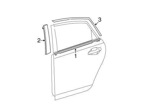 BODY/EXTERIOR TRIM - REAR DOOR for 2010 Toyota Prius #1