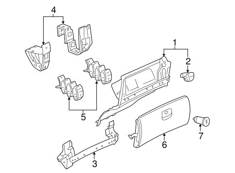 Glove Box for 2000 Volkswagen Passat #0