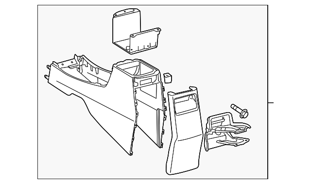 19184886 Деталь CONSOLE BODY