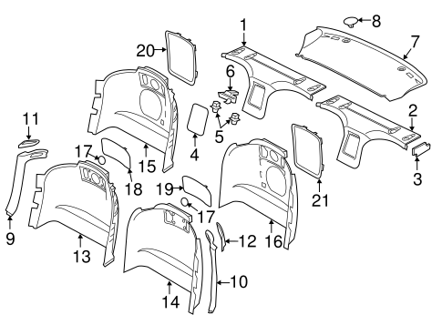 F-Type INTERIOR TRIM - REAR BODY