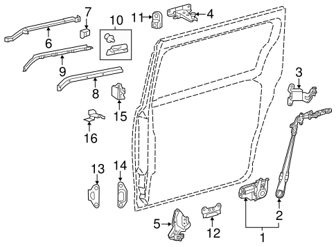 ELECTRICAL/SLIDING DOOR for 2015 Toyota Sienna #3