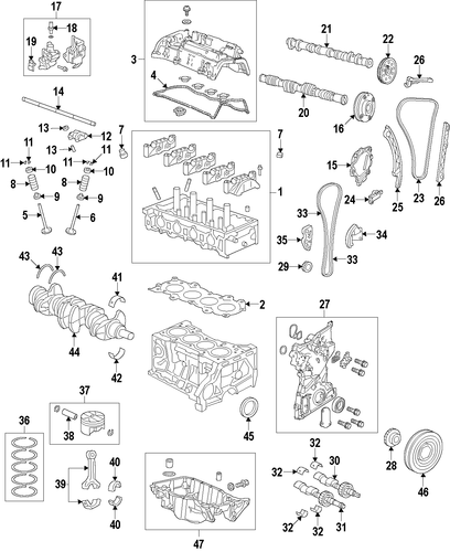 OEM Honda 12100-5K0-A00 - Cylinder Head OEM Honda 12100-5K0-A00 - Cylinder Head