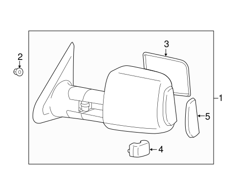 BODY/OUTSIDE MIRRORS for 2014 Toyota Tundra #2