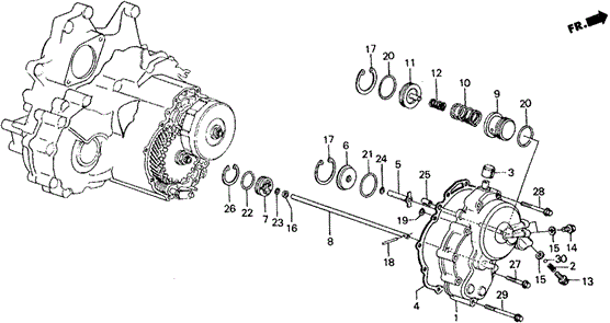 1988 Honda ACCORD COUPE LXI SPRING, LOW ACCUMULATOR ONE-WAY BALL - (21244PF4010) 1988 Honda ACCORD COUPE LXI SPRING, LOW ACCUMULATOR ONE-WAY BALL - (21244PF4010)