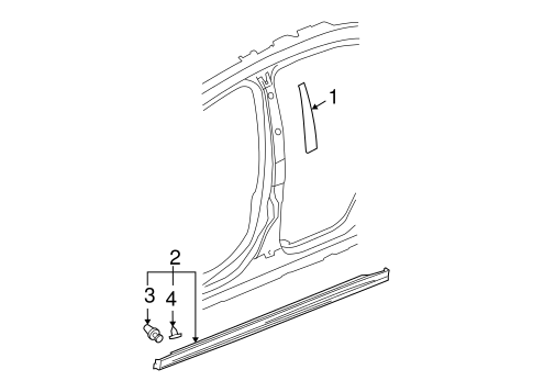 Malibu EXTERIOR TRIM - PILLARS