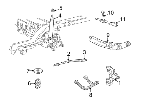 Rear Suspension/Rear Suspension for 2004 Ford Taurus #3