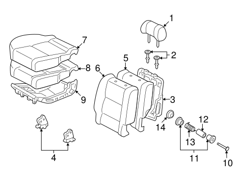 BODY/REAR SEAT COMPONENTS for 2006 Toyota Sequoia #1