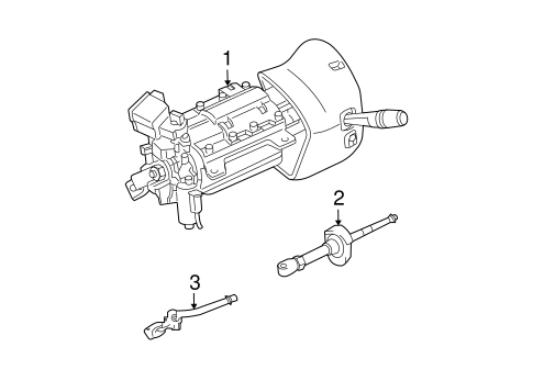Town Car STEERING COLUMN ASSEMBLY