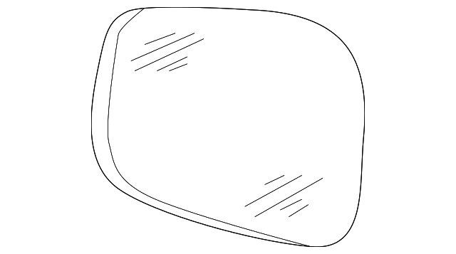 1W1Z-17K707-CA Деталь MIRROR GLASS, LEFT