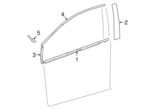 BODY/EXTERIOR TRIM - FRONT DOOR for 2016 Toyota Prius #1