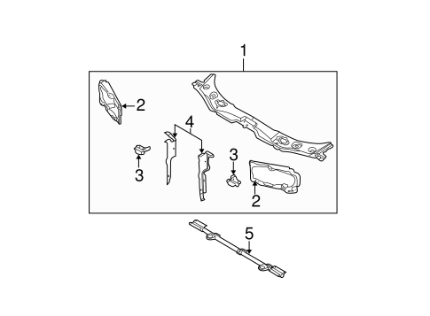 X-Type RADIATOR SUPPORT