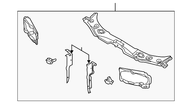 C2S23669 Деталь RADIATOR SUPPORT
