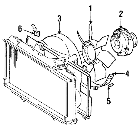 COOLING SYSTEM/COOLING FAN for 1997 Toyota Supra #1
