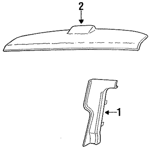 LeBaron INTERIOR TRIM - REAR BODY