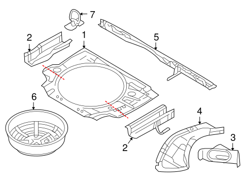 Astra REAR FLOOR & RAILS