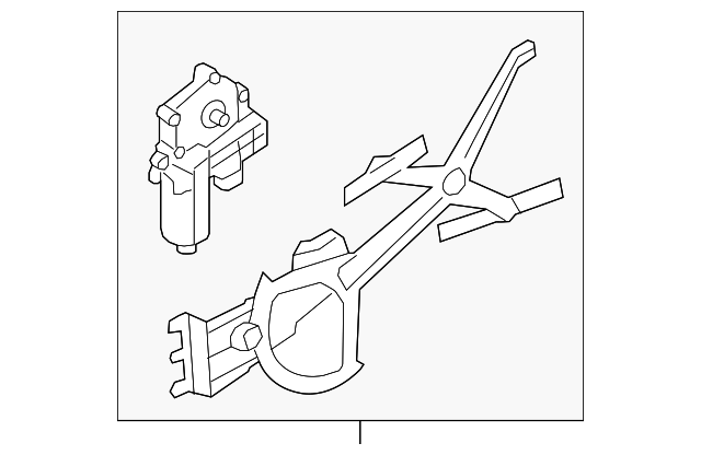 94705323 Деталь WINDOW REGULATOR, LEFT