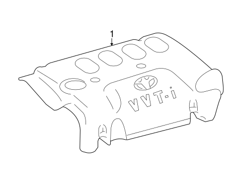 ENGINE/ENGINE APPEARANCE COVER for 2010 Toyota Yaris #1
