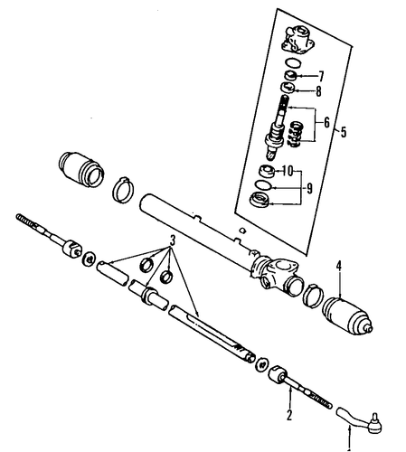 STEERING/STEERING GEAR & LINKAGE for 1997 Toyota Previa #1