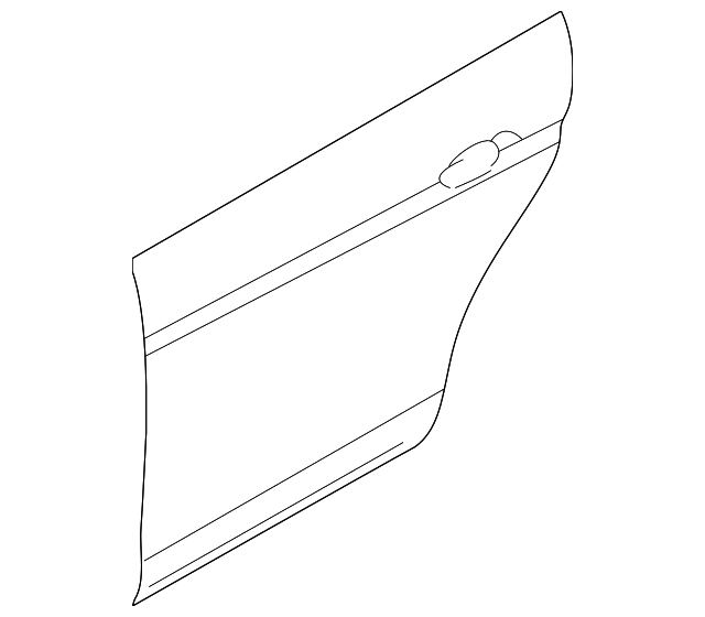 XR843186 Деталь OUTER PANEL, RIGHT