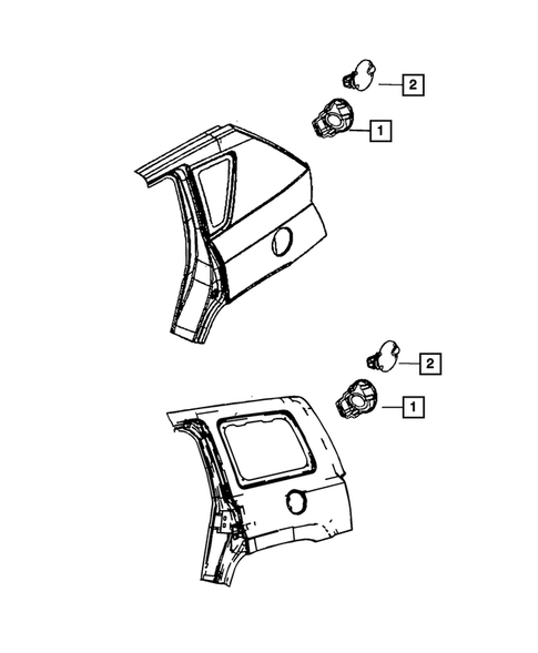 Pick-up Box and Fuel Filler Door for 2011 Jeep Patriot #0